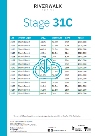 Stage 31C Price List